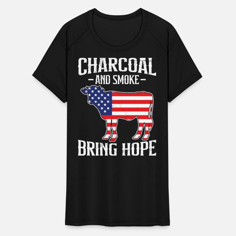 BBQ Party in USA Charcoal and Smoke Bring Hope