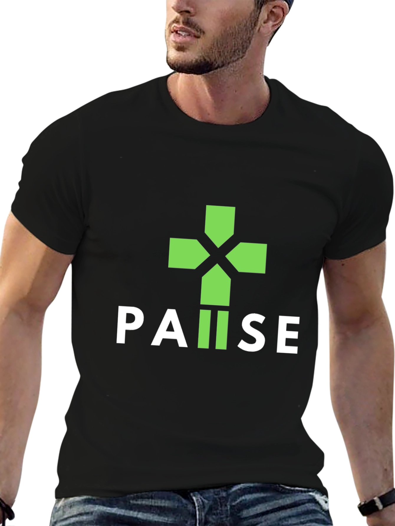 Pause Gaming T-Shirt - Black Gamer Tee