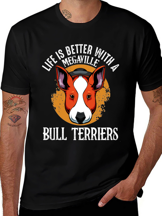 Megaville Bull Terriers Graphic T-Shirt