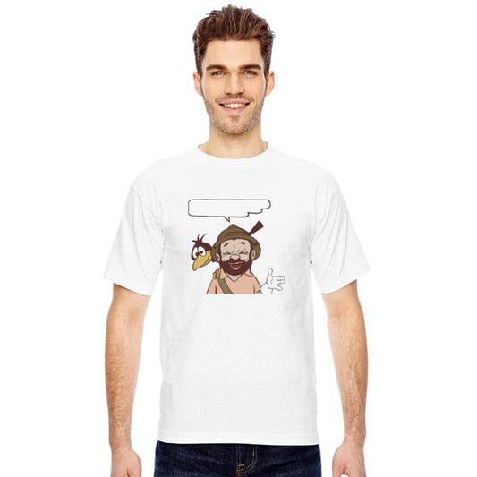 Bearded Man With Crow - Empty Speech Bubble