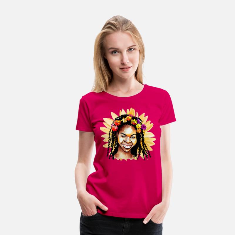 Beautiful Black Woman With Flower Headband