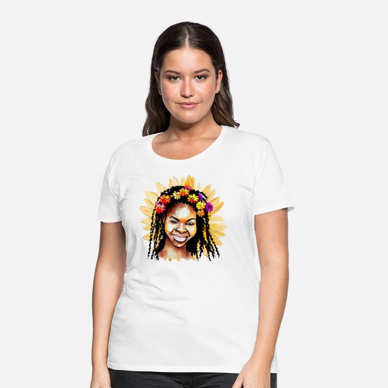 Beautiful Black Woman With Flower Headband
