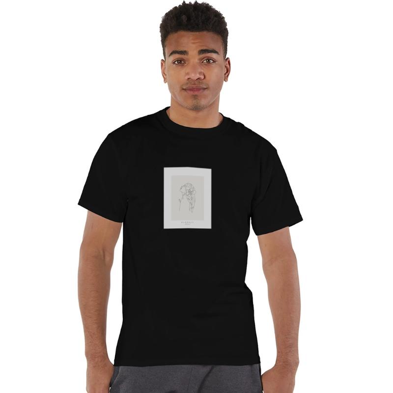 beige minimalist woman line art