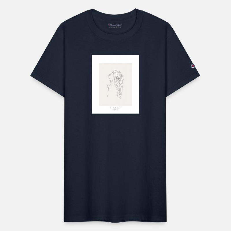 beige minimalist woman line art