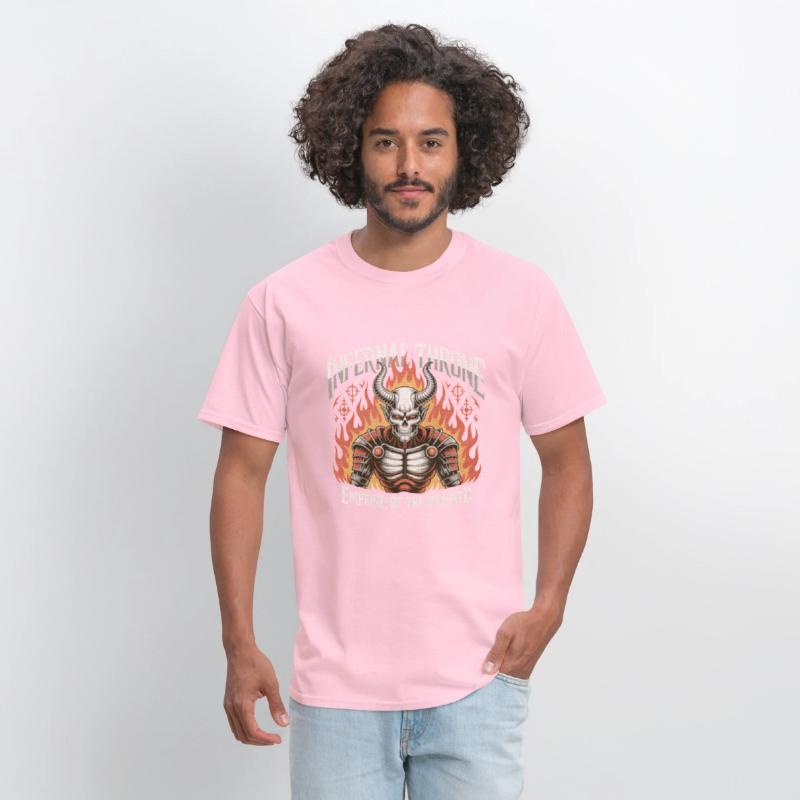 Biomechanical Skull Flame Metal Shirt