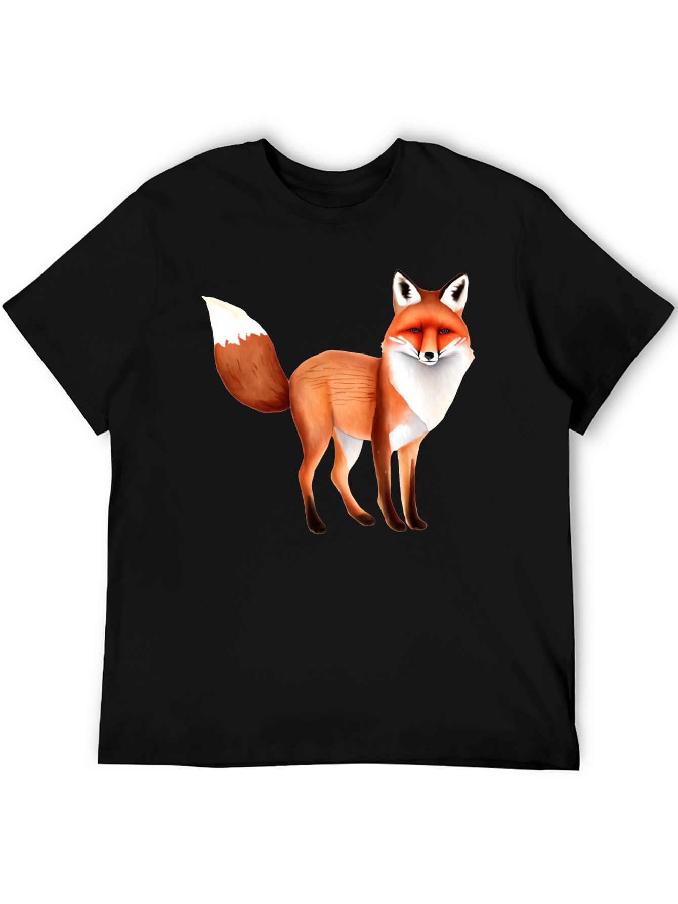 Fox Graphic T-Shirt - Unisex Black Tee