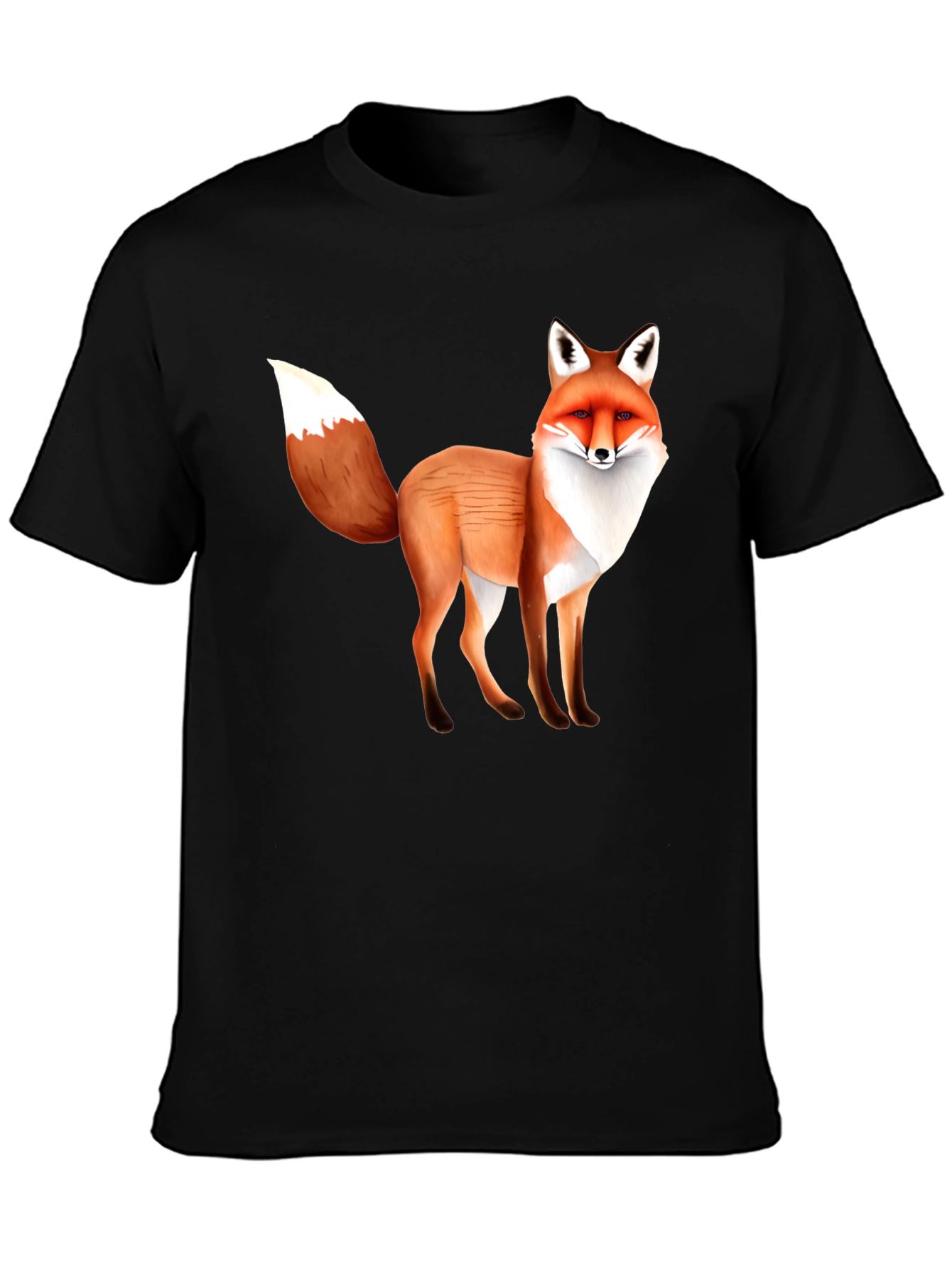 Fox Graphic T-Shirt - Unisex Black Tee