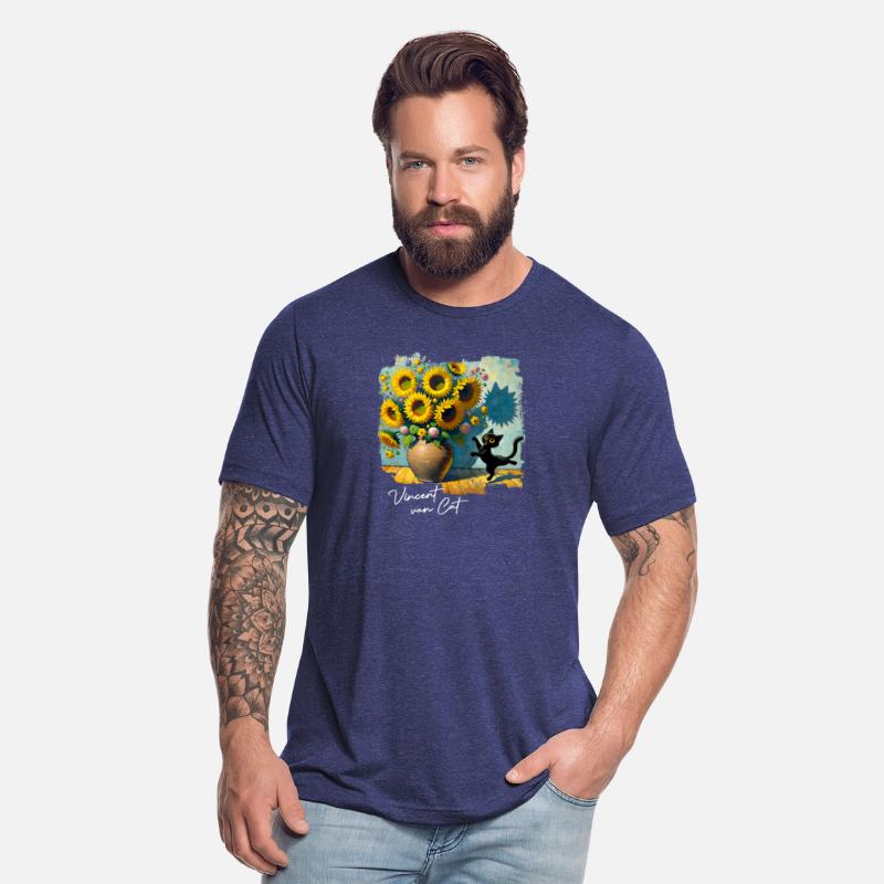 Black Cat Sunflowers Premium