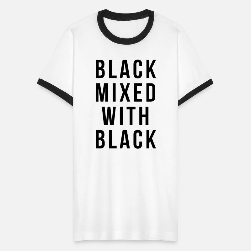 Black mixed with black