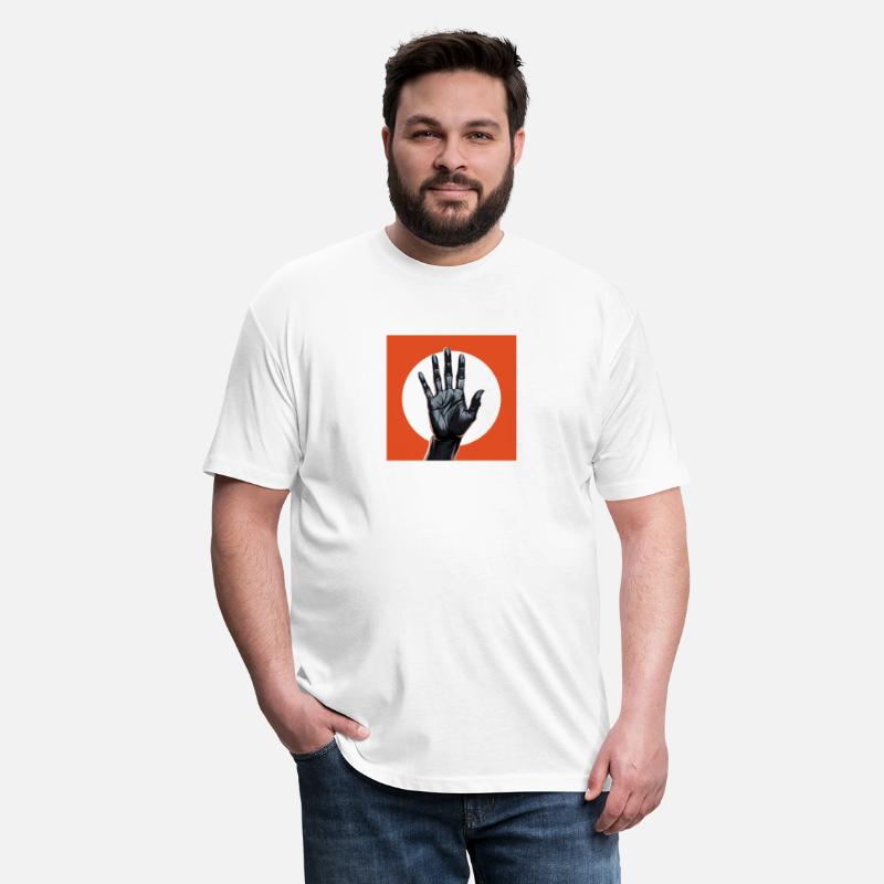 black palm raised in red circle