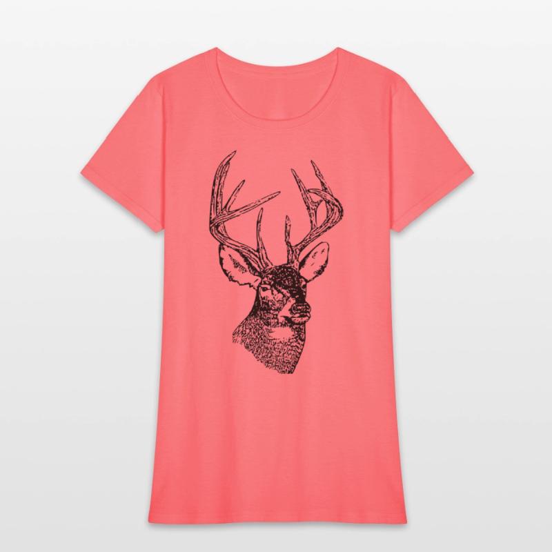 Black Whitetail Deer Head