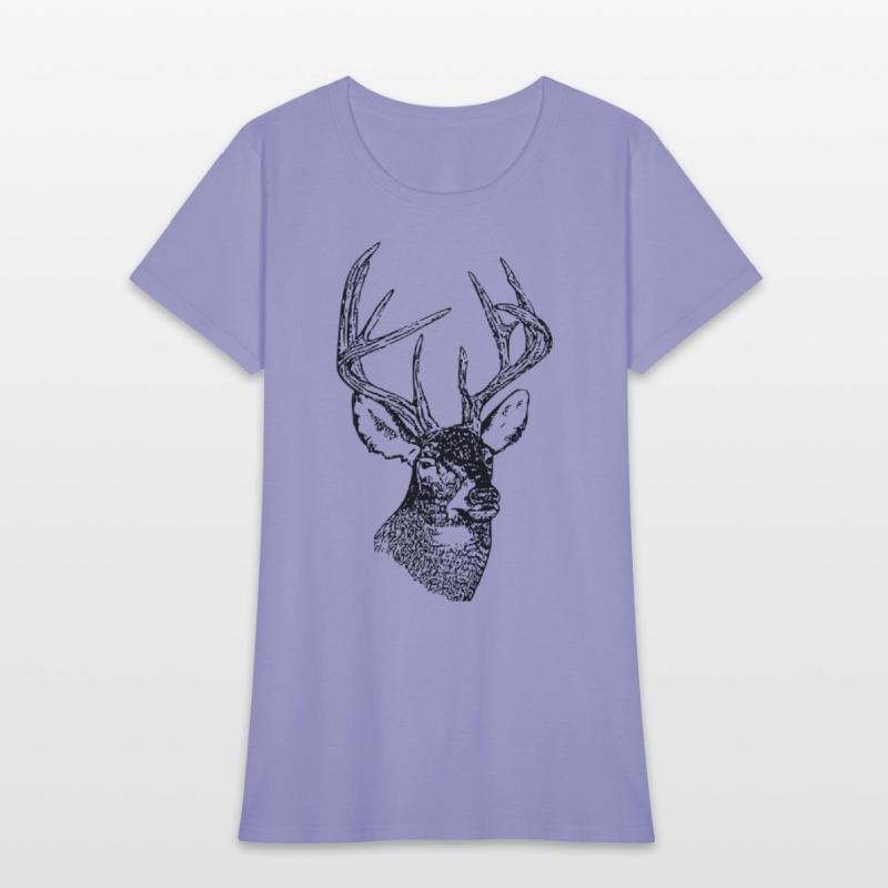 Black Whitetail Deer Head