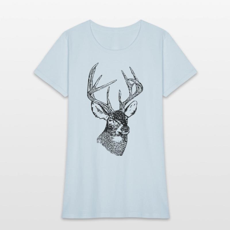 Black Whitetail Deer Head
