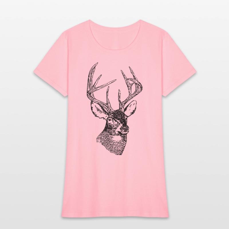 Black Whitetail Deer Head