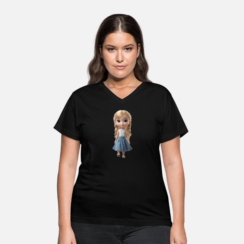 Blonde girl walking