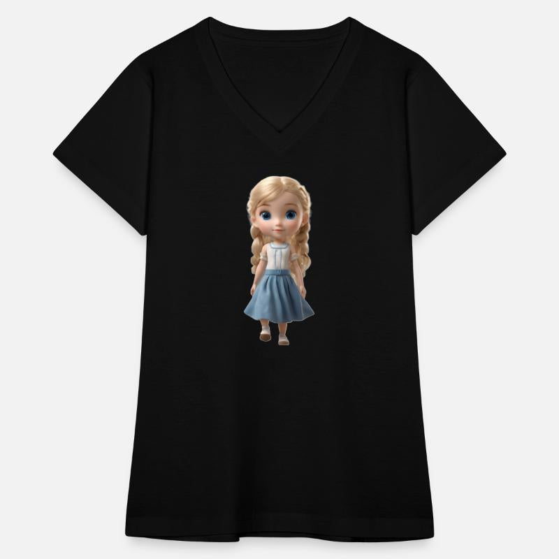 Blonde girl walking