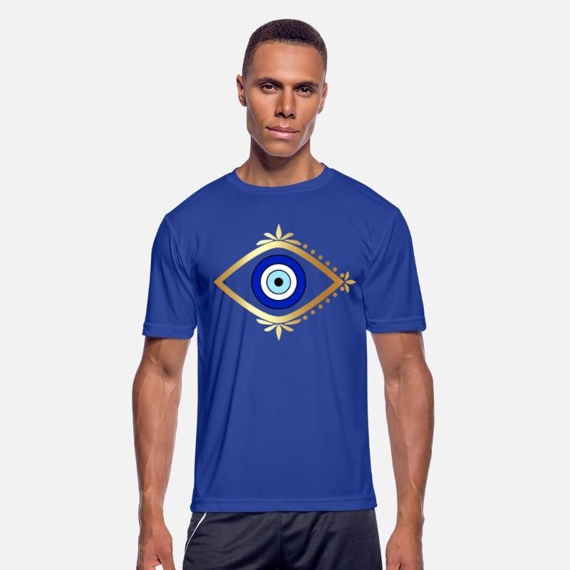 Blue Golden Evil Eye