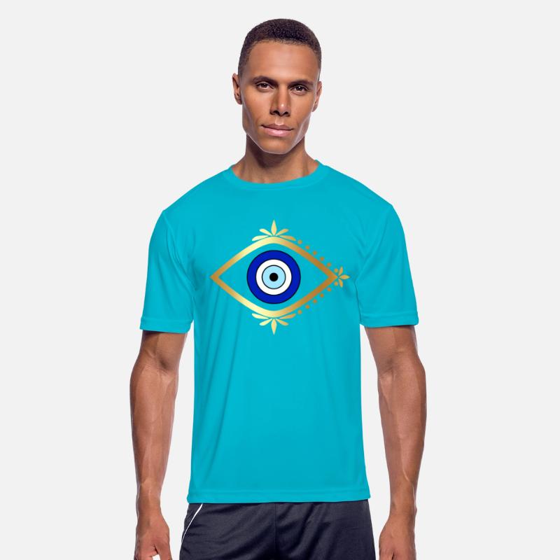 Blue Golden Evil Eye