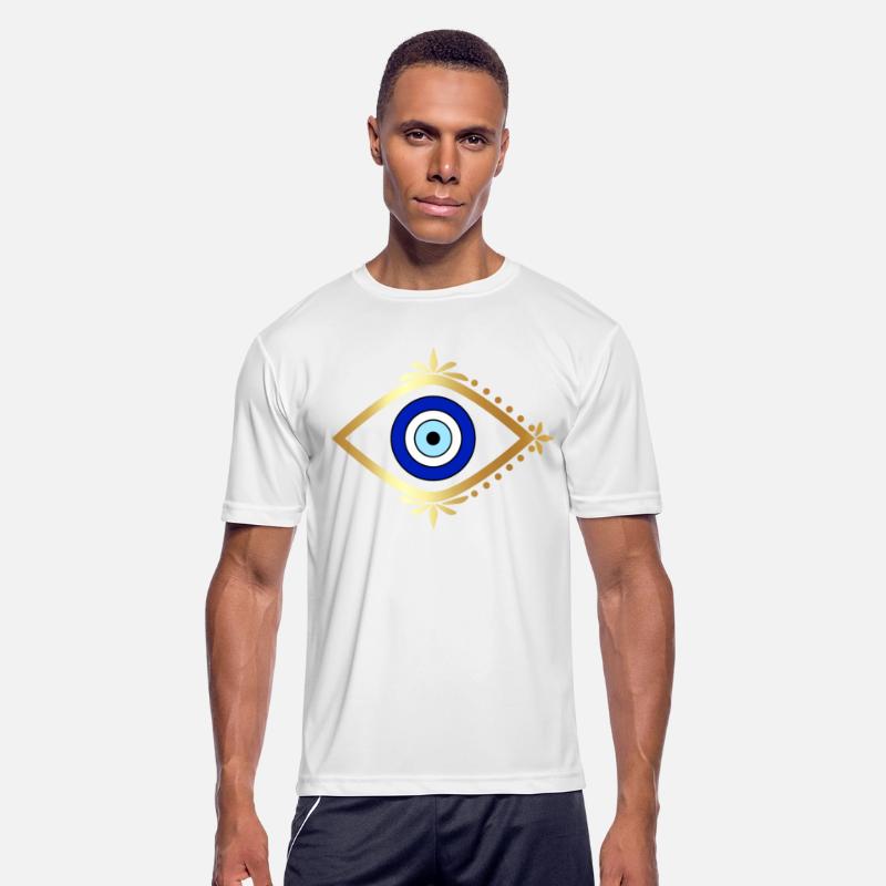 Blue Golden Evil Eye