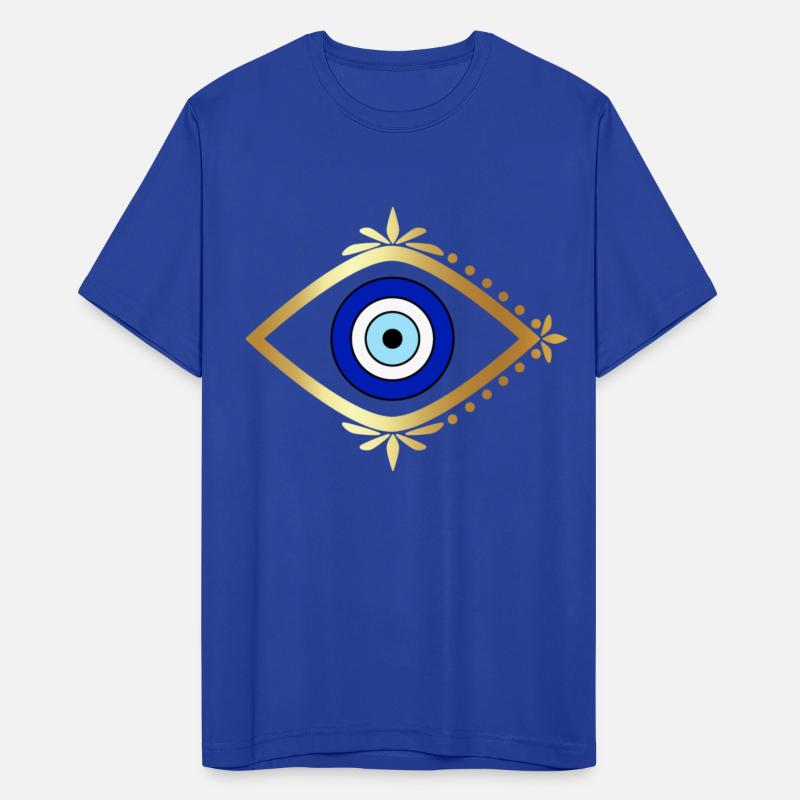 Blue Golden Evil Eye