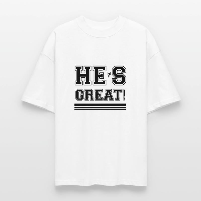 Bold and Vibrant "HE'S GREAT!" Sky Blue T-Shirt –