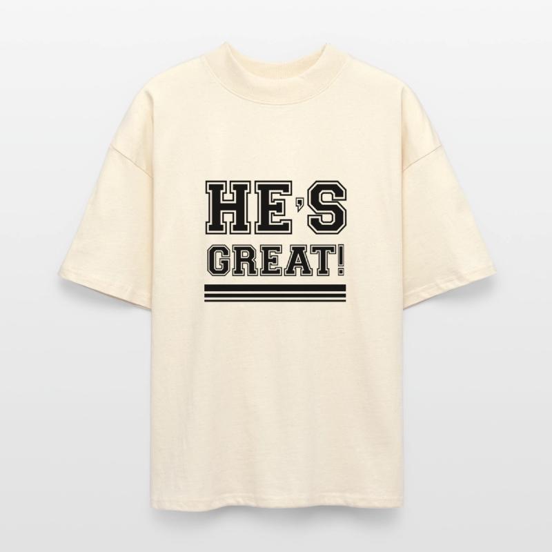 Bold and Vibrant "HE'S GREAT!" Sky Blue T-Shirt –