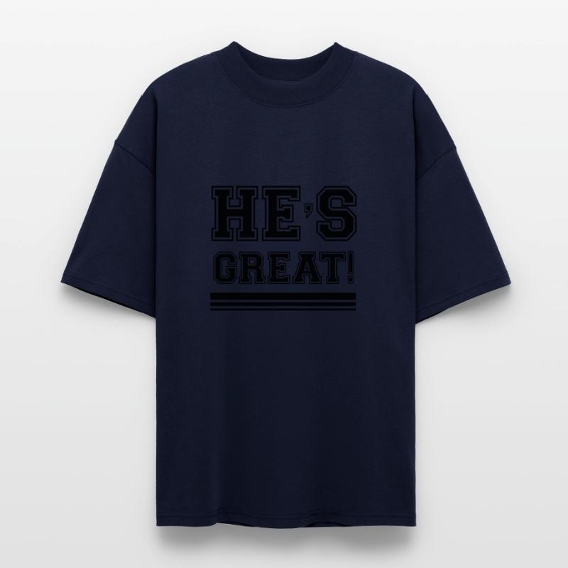 Bold and Vibrant "HE'S GREAT!" Sky Blue T-Shirt –