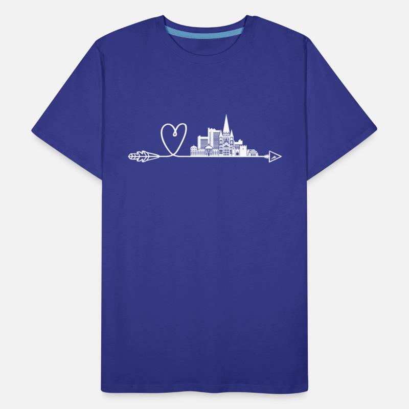 Bonn Skyline With Arrow And Heart