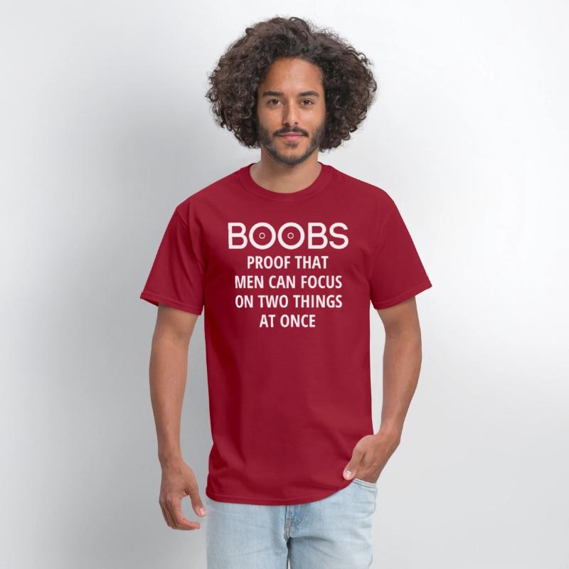 BOOBS Proof That Men Can Focus On Two Things At