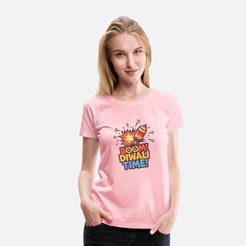 Boom Diwali Time Fun Firecracker Design