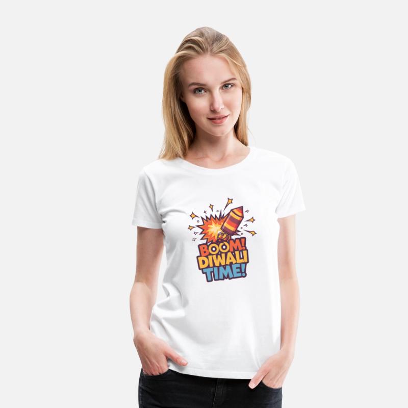 Boom Diwali Time Fun Firecracker Design