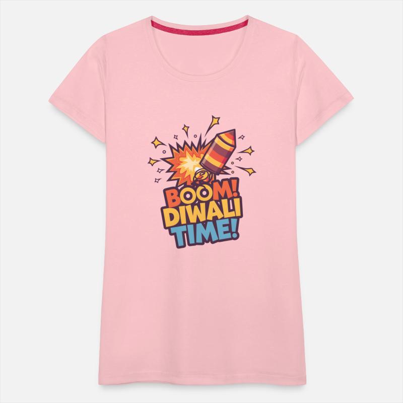 Boom Diwali Time Fun Firecracker Design