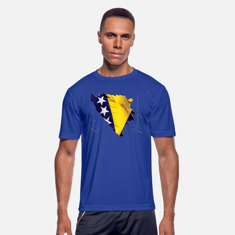Bosnia Flag in Bosnia Map BA