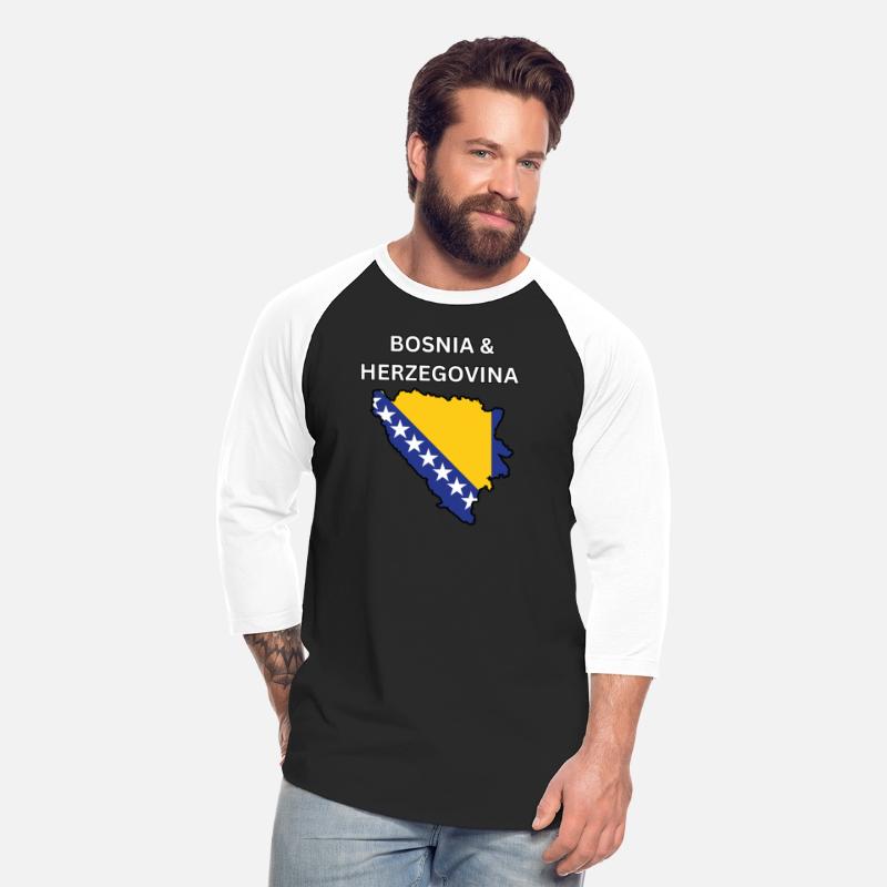 Bosnia Herzegovina Flag Map