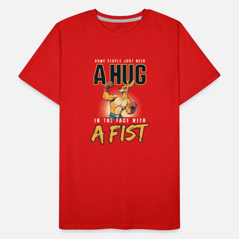 Boxing Hug With A Fist In Face
