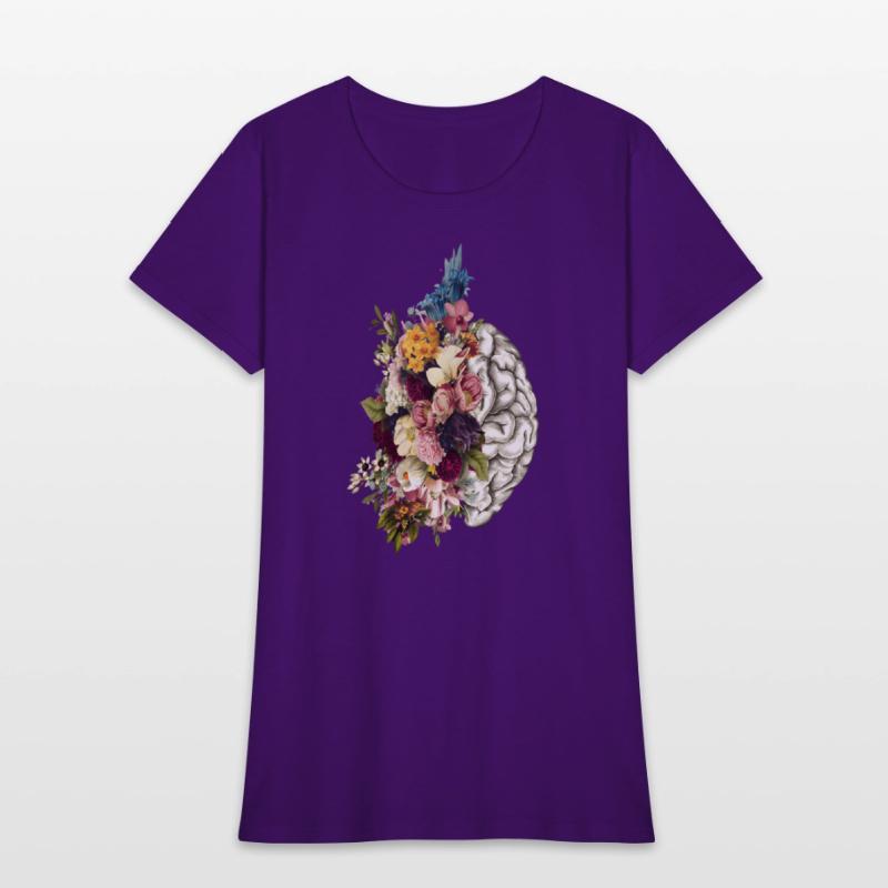 Brain Brain Flowers Anatomy Doctor Uniform