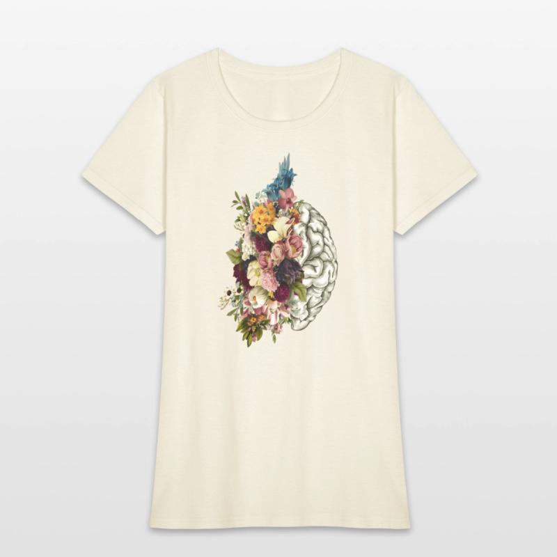 Brain Brain Flowers Anatomy Doctor Uniform