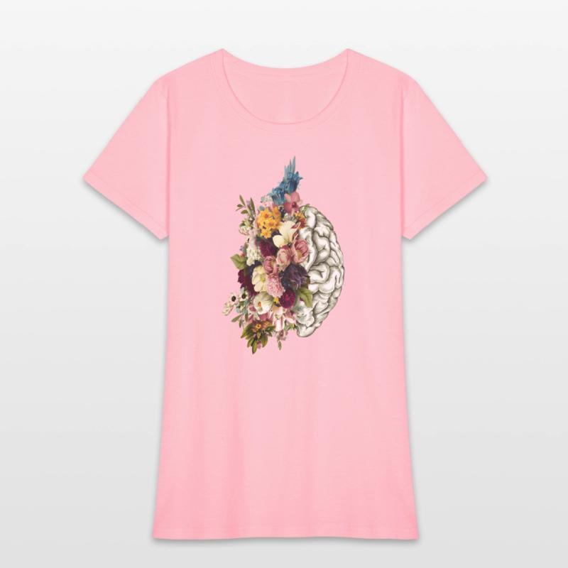 Brain Brain Flowers Anatomy Doctor Uniform