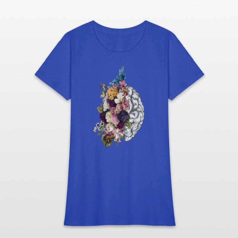 Brain Brain Flowers Anatomy Doctor Uniform