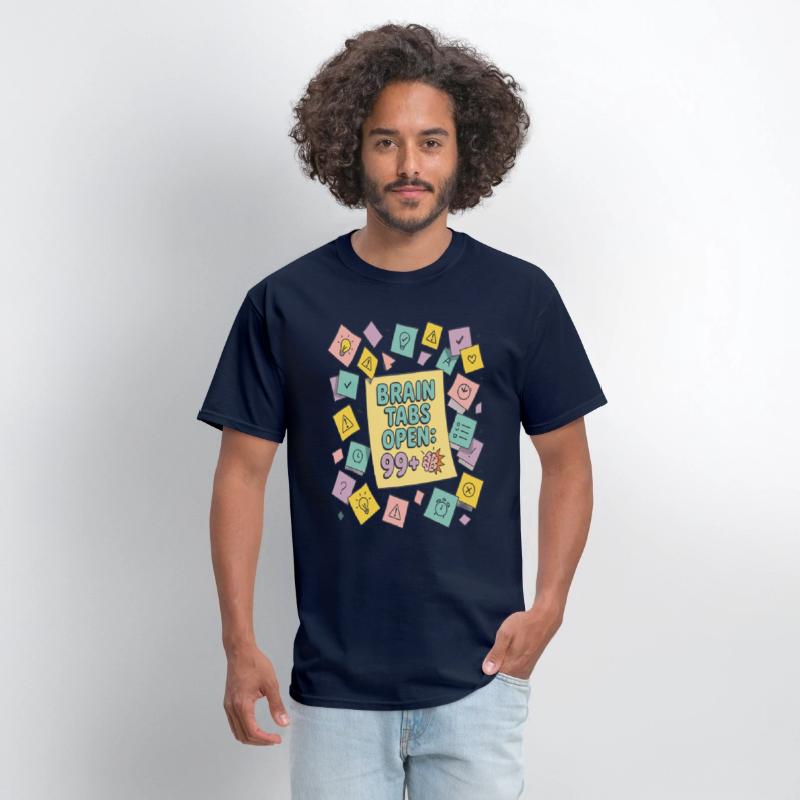 Brain Tabs Open Funny ADHD Design