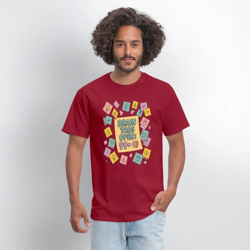 Brain Tabs Open Funny ADHD Design