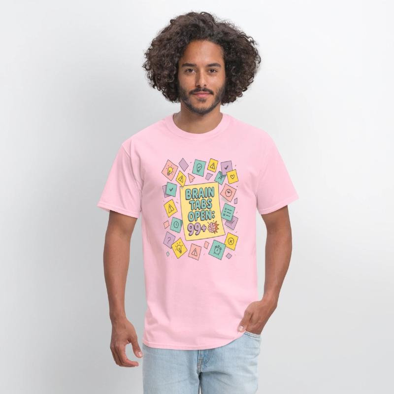 Brain Tabs Open Funny ADHD Design