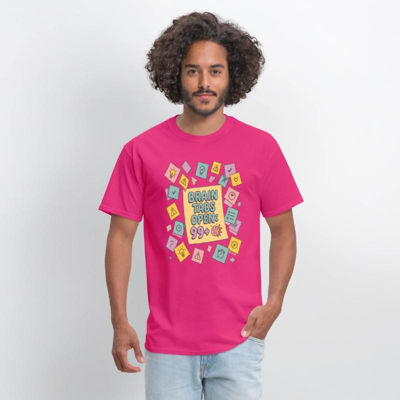 Brain Tabs Open Funny ADHD Design