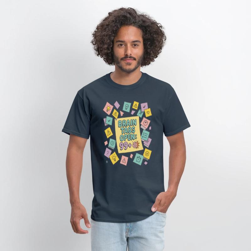 Brain Tabs Open Funny ADHD Design