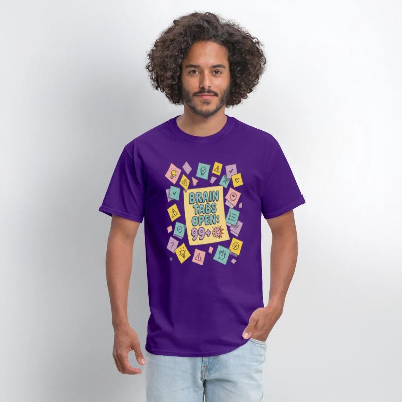 Brain Tabs Open Funny ADHD Design
