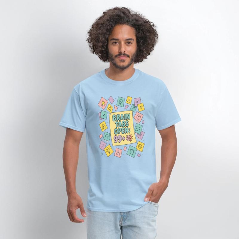 Brain Tabs Open Funny ADHD Design