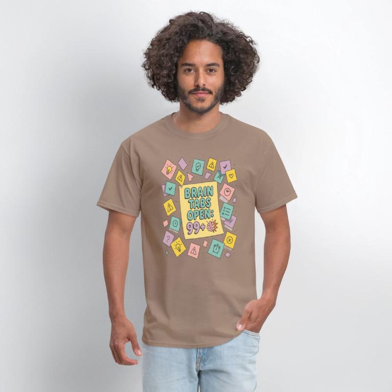 Brain Tabs Open Funny ADHD Design