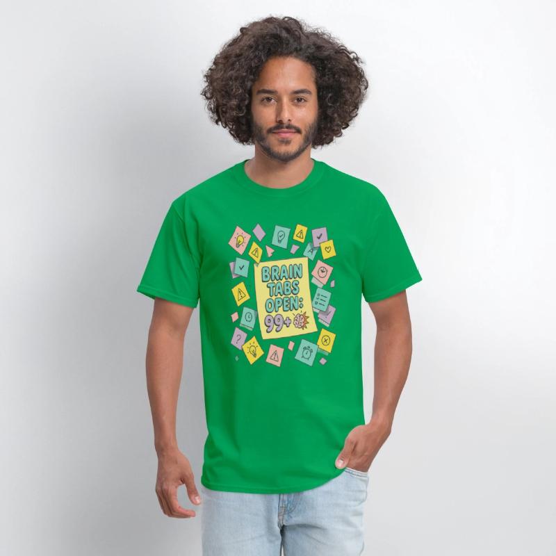 Brain Tabs Open Funny ADHD Design
