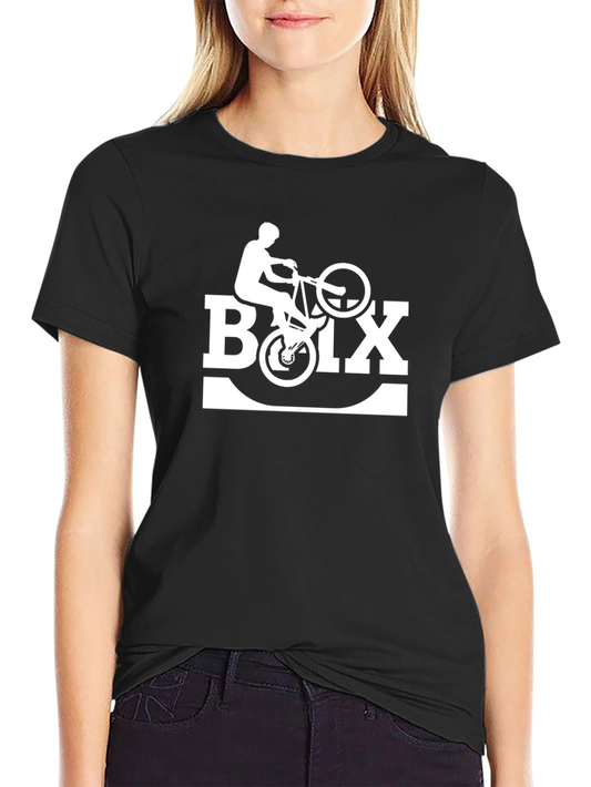 BMX Rider Graphic T-Shirt - Black Cotton Tee