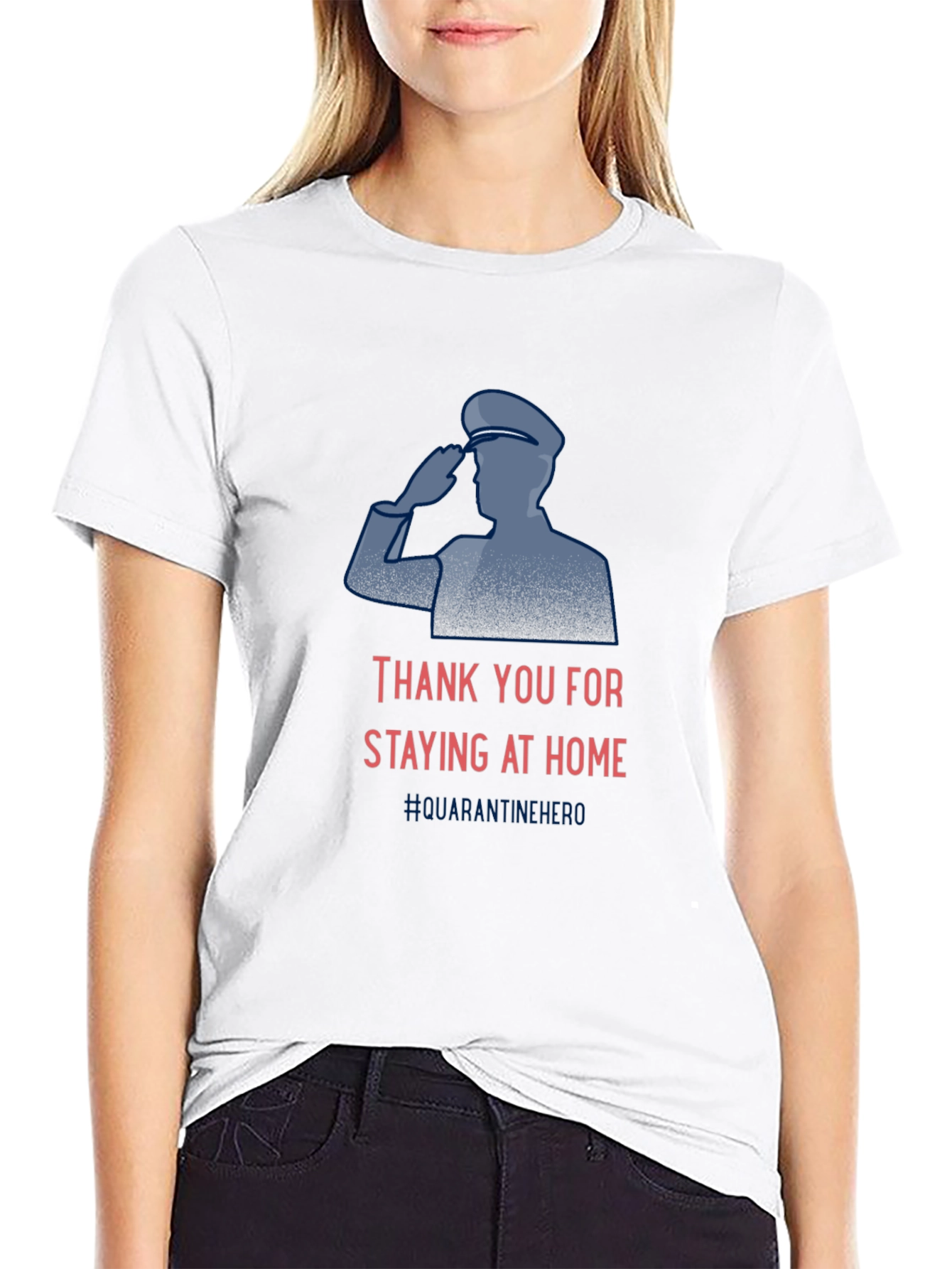 Thank You Staying Home Hero Cotton Tee